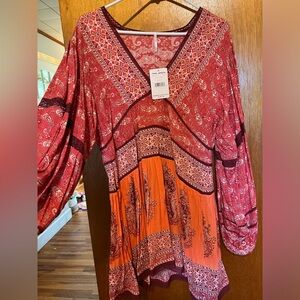 NWT free people paisley dress